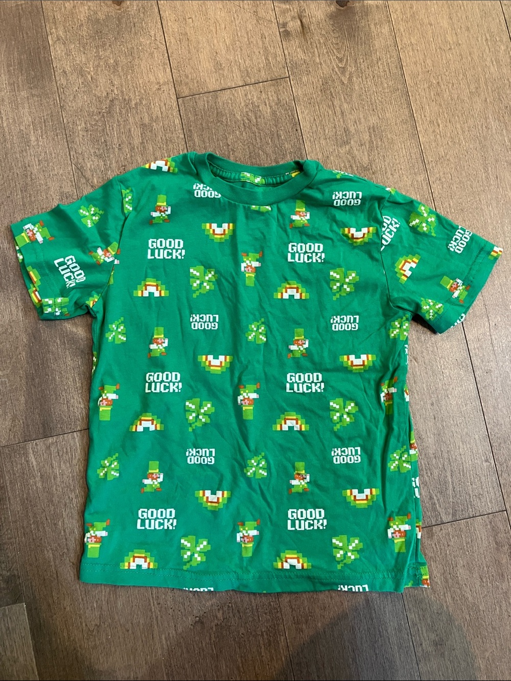 George Green 'Good Luck!' Allover Graphic Tee